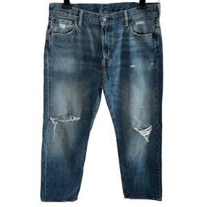 Levi's 569 Men's Distressed Ripped Loose Straight Jean's Size 36X34